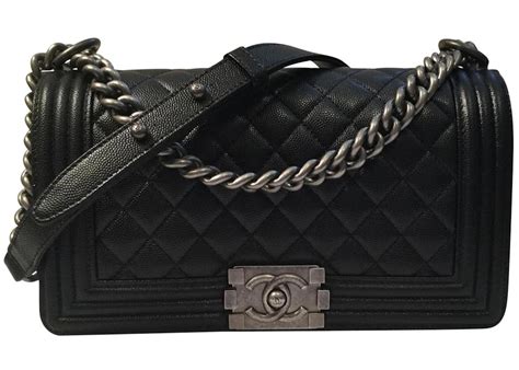 chanel boy bag gray and gold caviar|Chanel Medium Caviar Boy Bag .